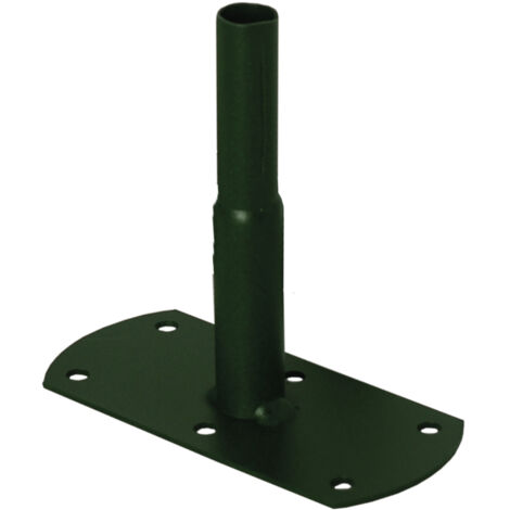 Pack 4 pieds tube rond20 à visser vert sapin13x6x12 cm (1/2)