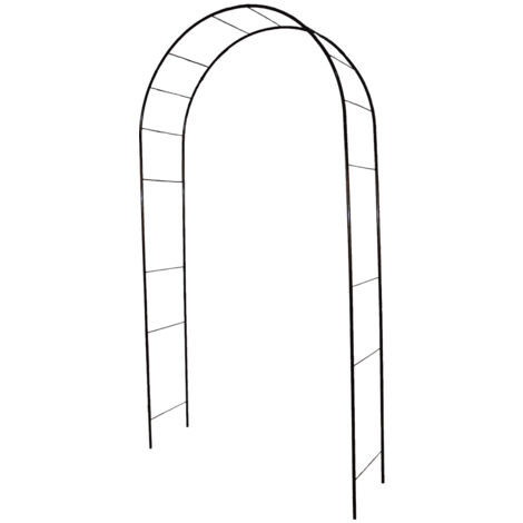 Arche "Basics" tube rond 16 mm noir  130x50x250 cm (1/4)