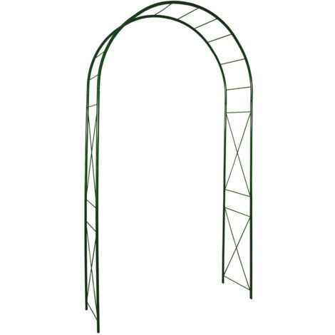 Arche tube rond20 losange vert sapin 130x40x250 cm (1/3)
