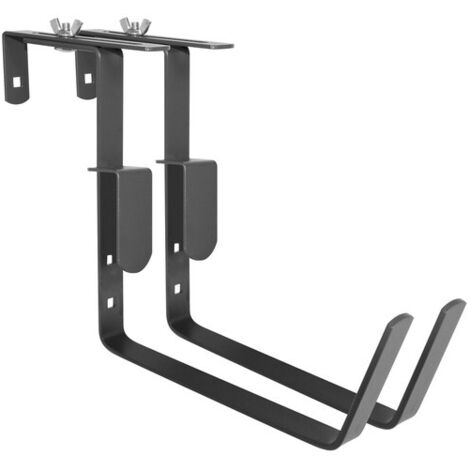 Lot de 2 supports fixations réglables pour jardinière anthracite 18 cm