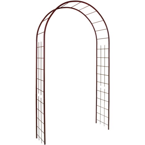 Arche de jardin en acier époxy 250 cm – Tube rond 20 mm – Dimensions 130x40 cm – Résistante aux intempéries et UV - rond20