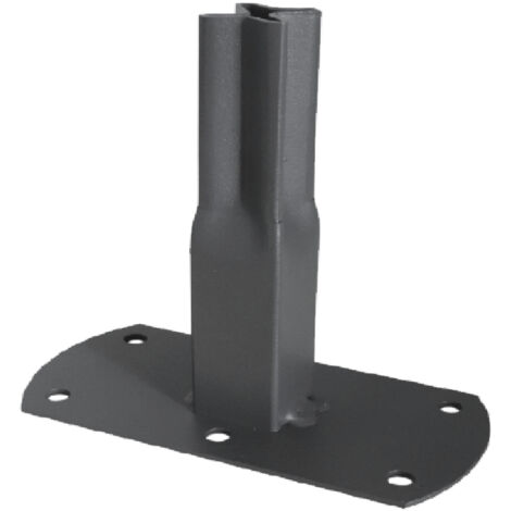 Pack 2 pieds tube car25 à visser anthracite 13x6x12 cm (1/2)