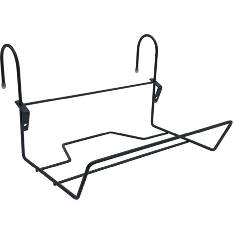 Support Jardinière Fil Profondeur 14 cm Noir Essentis Moulin (1/3)