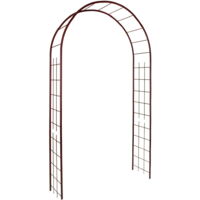 Arche de jardin en acier époxy 250 cm – Tube rond 20 mm – Dimensions 130x40 cm – Résistante aux intempéries et UV - rond20