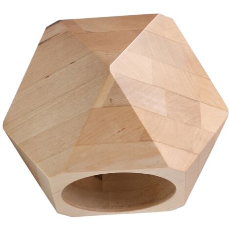 Lampada da parete Woody legno naturale 12x12x14cm Sollux