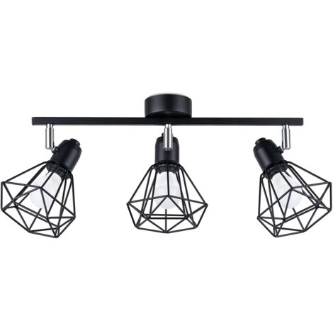Lampada da soffitto Sollux ARTEMIS nero industriale SL.1107 (1/5)