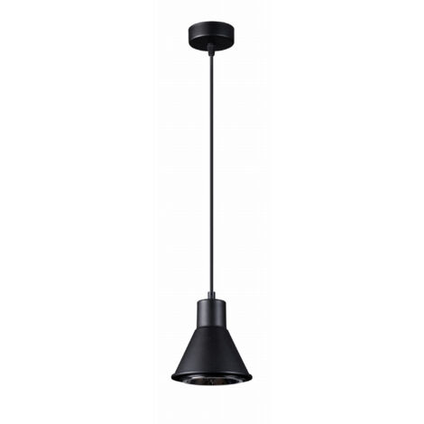 Lampada a sospensione Tazila nero 14x120x14cm Sollux (1/5)