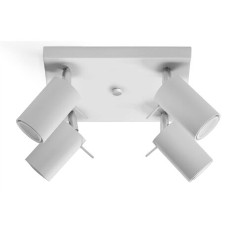 Lampada da soffitto Ring bianco 25x16x25cm Sollux