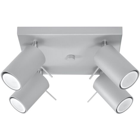Lampada da soffitto Ring grigio 25x16x25cm Sollux