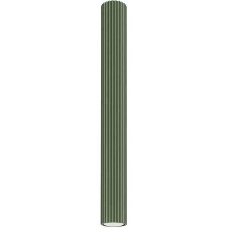 Lampada da soffitto Karbon verde oliva 6.5x60x6.5cm Sollux