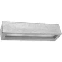 Lampada da parete Vega grigio 50x10x12cm Sollux