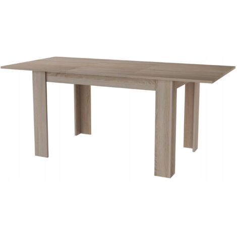 Table à Manger Extensible Chêne de Sonoma - Résistante aux rayures et à l'humidité - 170 x 80 x 75 cm (1/4)