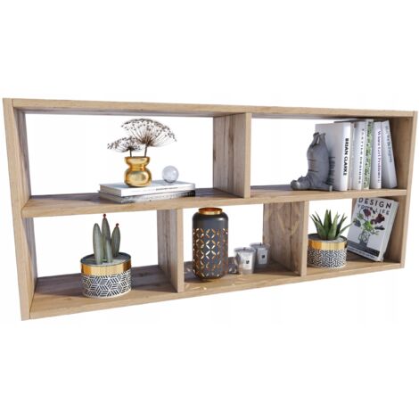 Étagère Suspendue TEO - Design Moderne - 50x113,6x25 cm - Wotan (1/5)