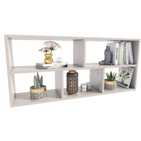 Étagère Suspendue TEO - Design Moderne - 50x113,6x25 cm - Couleur Cachemire (1/5)