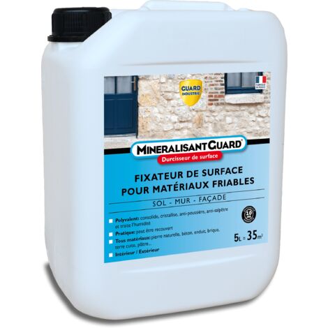 Guard Industrie – Durcisseur minéralisant anti effritement 5L – Protection invisible jusqu'à 30 m² – Résiste aux UV et ne jaunit pas