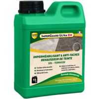 Guard Industrie – Hydrofuge réhausseur de couleur 1L – Antitache professionnel pour pierres poreuses – Application facile au rouleau ou pinceau - EM 1 L