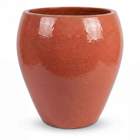 Pot grande taille d'extérieur LAFONTAINE2 67x68cm aurore, fait main en terre cuite émaillée, résistant au gel (1/5)