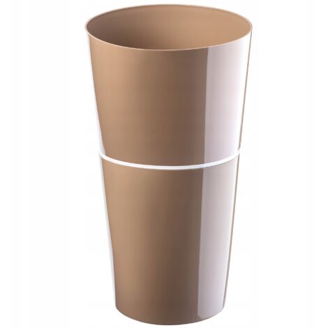 KADAX Vaso Da Fiori In Plastica Con Sottovaso, Vaso Per Piante Per Decorazioni Floreali Moderne In Interni Set Da 3 Nero 18 Cm 83765501