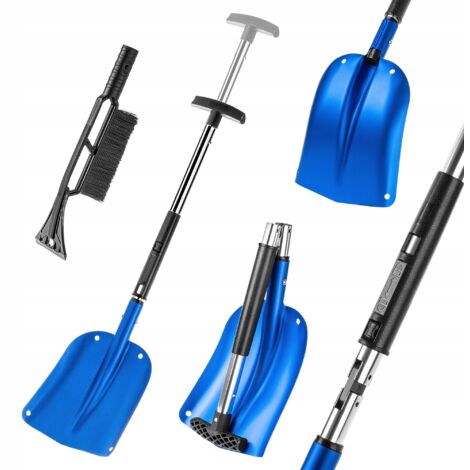 COFIT 2 in 1 Spazzola Neve Auto con Manico Telescopico, Raschietto Ghiaccio Pulisci Vetri