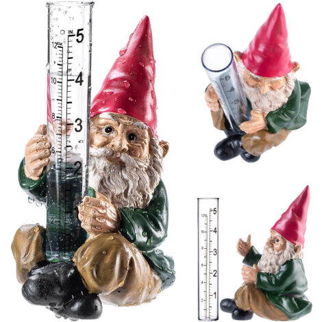 Pluviometro Per Giardino Kinglake - In Plastica Verde Trasparente, Con Supporto, Per Misurare Precipitazioni, 8.5x24 Cm - Foto 2