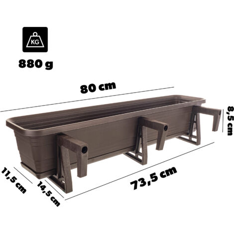 Vaso Da Fiori KADAX Vaso Da Fiori 19 Cm Supporto Per Fiori In Plastica Con Coperchio In Legno 83765404