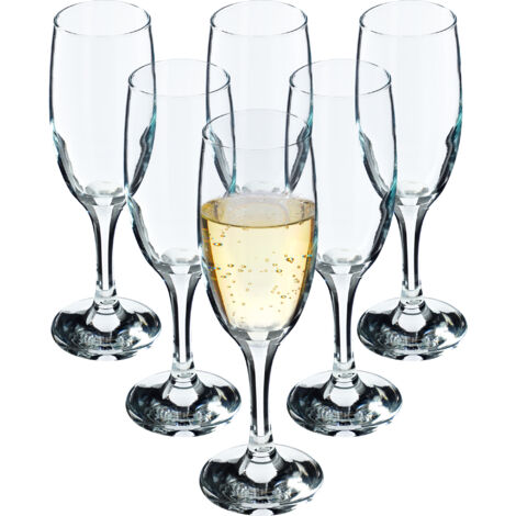 KADAX Set di 6 bicchieri da vino, lavabili in lavastoviglie, di qualità premium ed eleganti per vino rosso e bianco, 6 x 190 ml (1/5)