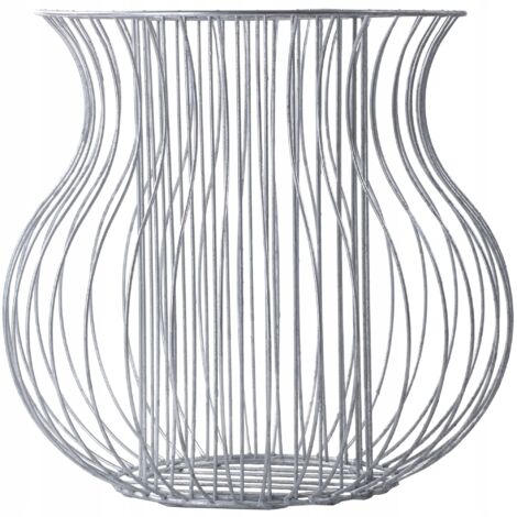KADAX Gabbione da giardino in acciaio per fioriera da 47 cm, zincato (1/5)