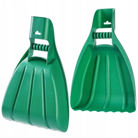 Raccoglifoglie KADAX, robusto polipropilene, pinza per foglie, erba e frutta, resistente alle intemperie (49,5 x 34 cm, verde)
