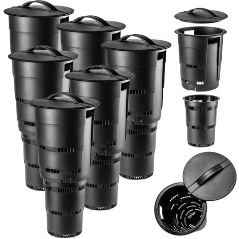 Compostiera sotterranea KADAX Compostiera da giardino modulare 11 L set da 6