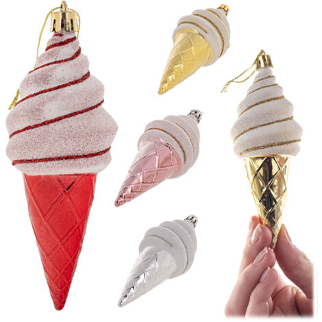 8x Palline per albero di Natale Infrangibili 8 cm in Plastica, Faccine Viso Babbo Natale, Renna e Pupazzo di Neve da appendere, decorazione natalizia Appendino Palla Sfera Santa Claus Rosso Bianco