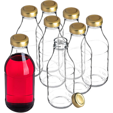 Brocca Succo Acrilico Trasparente - 1000ML Con Coperchio, Per Bar