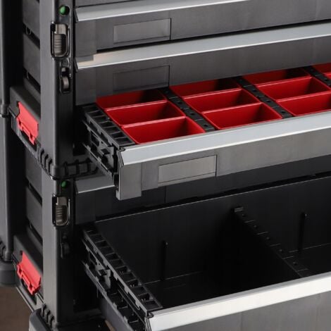 Keter  Modulo carrello a 5 cassetti, Nero, 56,2 x 28,9 x 50,2 cm, Plastica