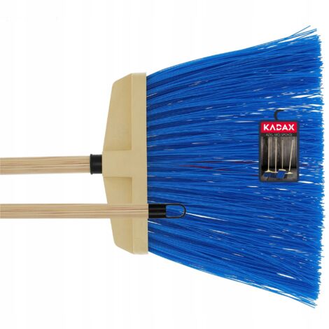 Scopa Professionale Larga 100 Cm Con Manico Lungo 150 Cm – Miscela Di Fibre Chimiche E Crine Di Cavallo