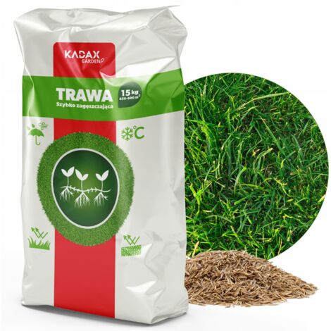 KADAX Semi di erba universale Ispessimento rapido Prato resistente 15 kg 600 M2