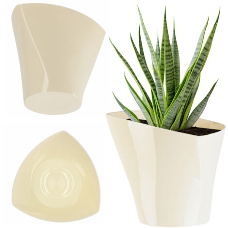 PAFEN 2 Vasi Da Fiori In Rattan, 7 L, 17 X 17 X 32,5 Cm, Con Inserto