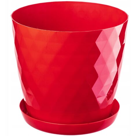 KADAX Vaso Da Fiori In Plastica Con Sottovaso Integrato, Vaso Per Piante Per Decorazioni Floreali Moderne In Interni 18 Cm Oro 82129458