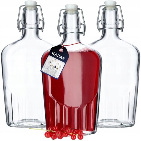 Kilner Bottiglia In Vetro Per Succhi E Salse - 1 Litro, 1000 Ml - Collo Largo, Misurino, Coperchio Con Etichetta, Adatta A Frigorifero