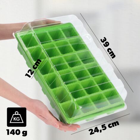 Spetebo Mini serra con inserto per paletta con 24 vasi, mini serra