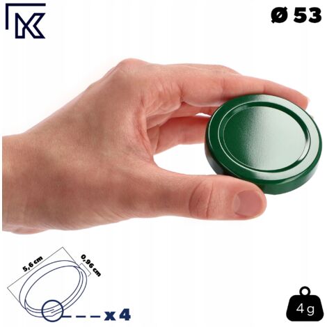 40 Coperchi Twist-Off TO53 Da 53 Mm, Ricambio Per Barattoli Di Marmellata E Conserve, Prodotti In Germania, Adatti Per Sottovuoto - 2