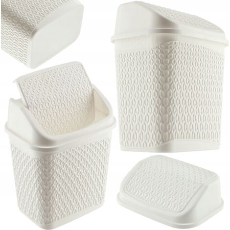 Secchio Rifiuti KADAX 3L In Acciaio Con Coperchio In Bambù E Pedale – Design Elegante Per Cucina E Bagno - 2