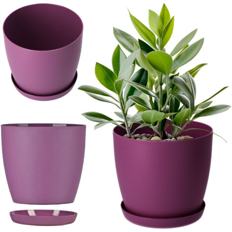 KADAX Vaso da fiori con supporto Coperchio in plastica Vaso da fiori 12