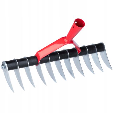 Scarificatore per erba in metallo monofacciale KADAX Aeratore Manuale senza Maniglia
