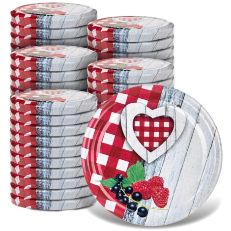Barattoli per conserve KADAX Simo 900ml 48 pezzi 82 mm + coperchio Folklore
