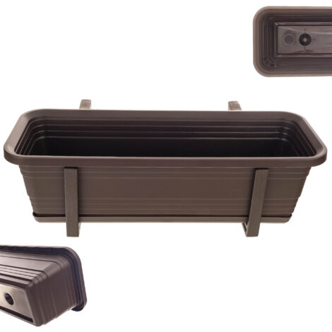 KADAX Fioriera per balcone Fioriera Supporti per vasi da fiori 50 cm Ringhiera per balcone