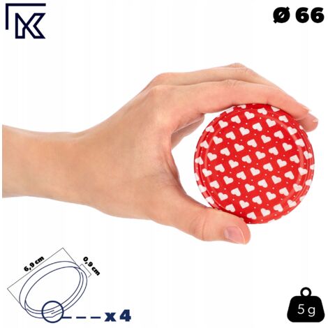 40 Coperchi Twist-Off Di Ricambio Da 66 Mm, Multicolore, Per Barattoli Di Marmellata, Miele E Alimenti, Adatti Per Riempimento A Caldo, Produzione Tedesca - 2