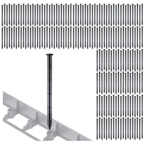 Picchetti In Metallo Per Bordi Giardino - 144 Pezzi Da 15,2 Cm - Ancoraggi Per Prato, Pavimentazione E Tende