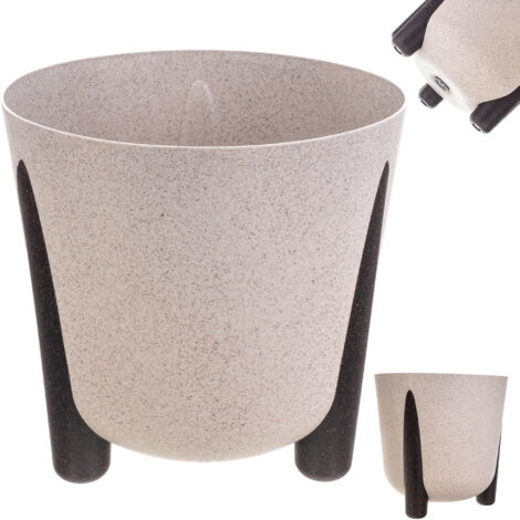 PORTAPANE IN PLASTICA EFFETTO RATTAN BIANCO (WHITE) - [05331
