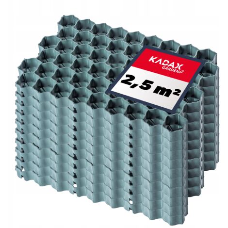 KADAX Griglia per parcheggio da giardino per prato 60x40x4 cm 10 pz