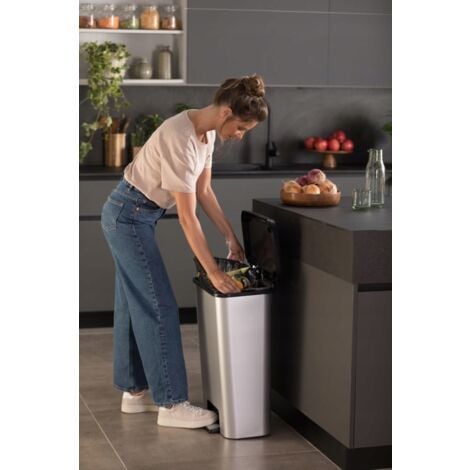 Poubelle Curver 50L à Pédale Métallique