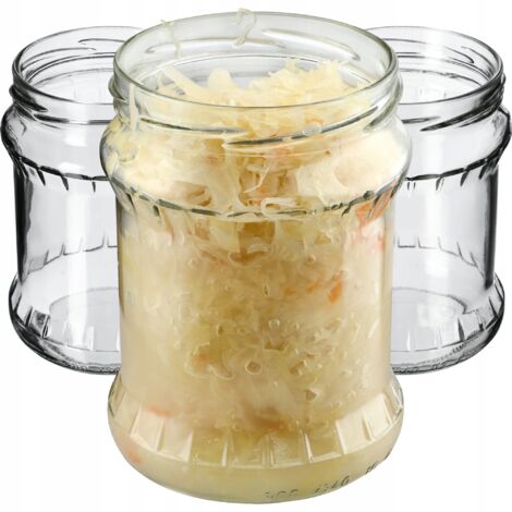 4 Barattoli Di Vetro 500ml Con Coperchio Ermetico: Per Avena, Insalate, Marmellate, Spezie - Adatti A Microonde E Freezer - 4